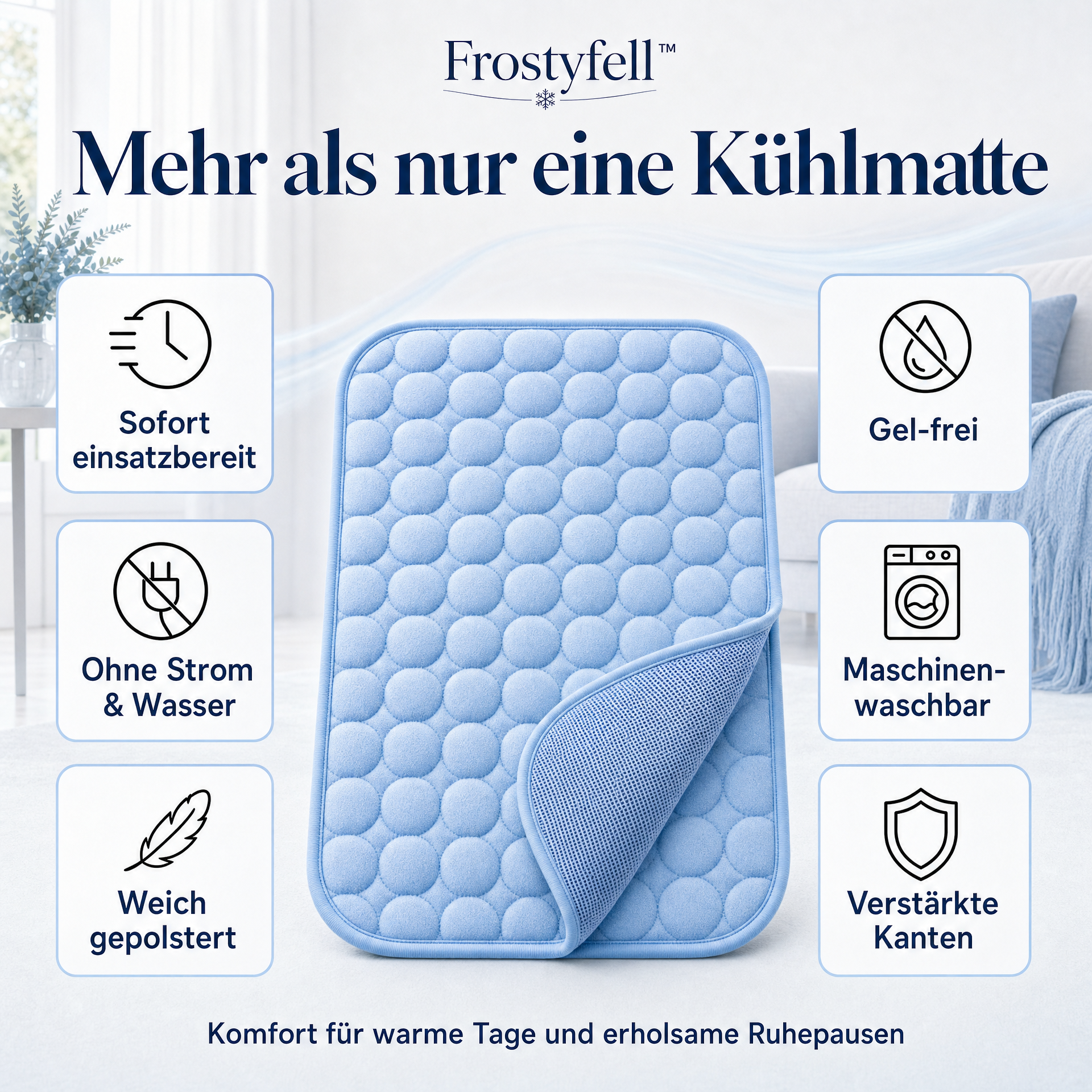 FrostyFell Selbstkühlende Kühlmatte für Hunde